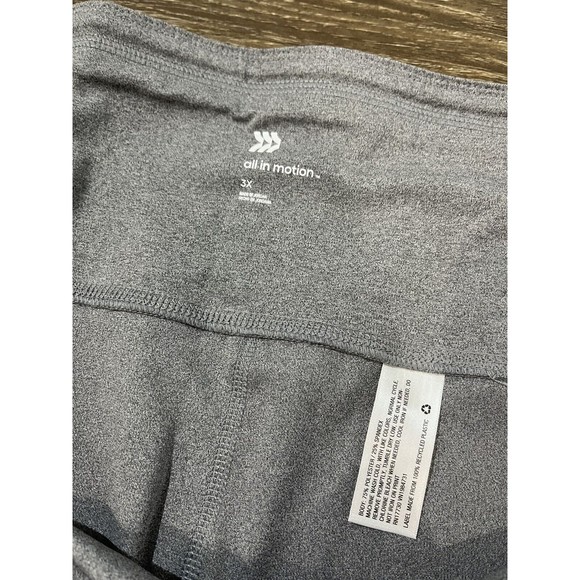 All in Motion Plus Size Sculpted High-Rise 7/8 Leggings 24" Charcoal gray 3x 122 - Picture 10 of 10